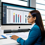 **

"A professional accountant reviewing financial statements in a modern office. She is wearing modest business attire and glasses. The office is well-lit, with a computer screen displaying a Tally accounting software interface. Focus on accuracy and attention to detail. Safe for work, fully clothed, appropriate content, perfect anatomy, professional setting, family-friendly."

**