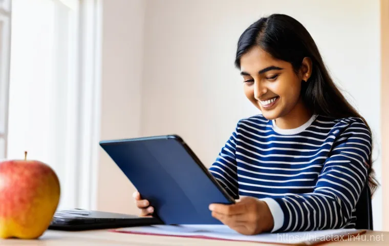 전산세무회계 공부 시간 계획 세우기 - **Prompt 2: Hands-On Computer Accounting Practice**
    "A dynamic, medium shot of a young adult, ap...