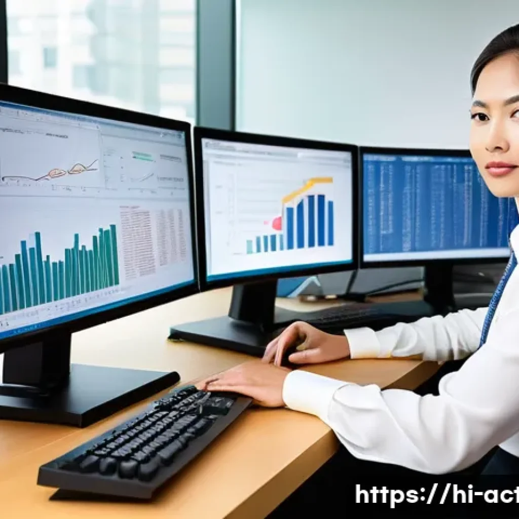 전산세무회계 자격증 공부 시작 가이드 - **Prompt:** A focused and competent professional, in their early 30s, of ambiguous gender and ethnic...