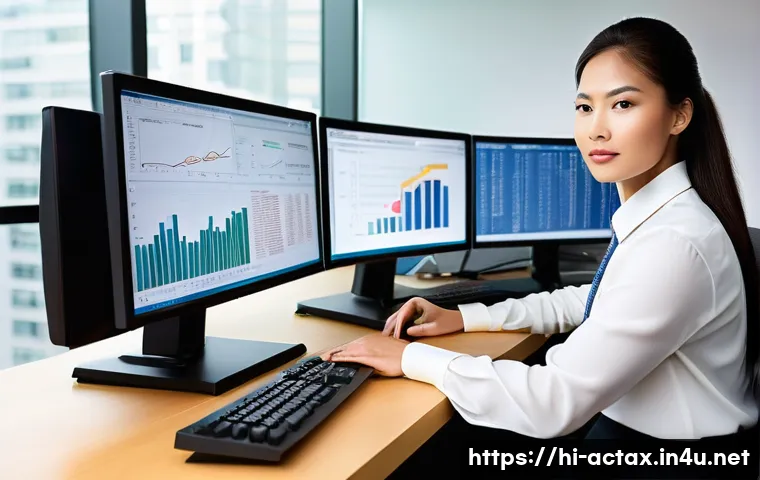 전산세무회계 자격증 공부 시작 가이드 - **Prompt:** A focused and competent professional, in their early 30s, of ambiguous gender and ethnic...